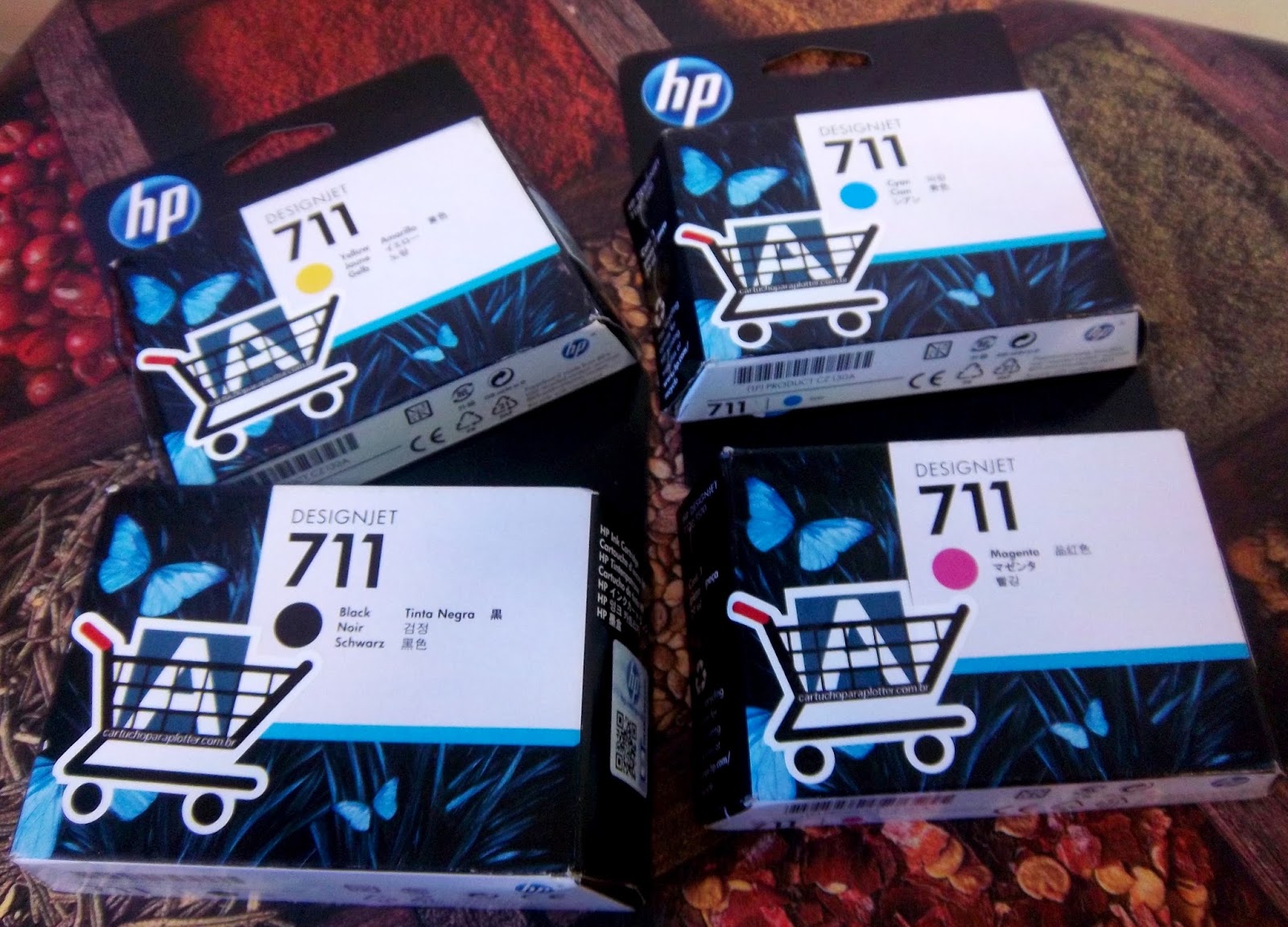 Cartuchos de Tinta Originais da HP Designjet T520 e T120