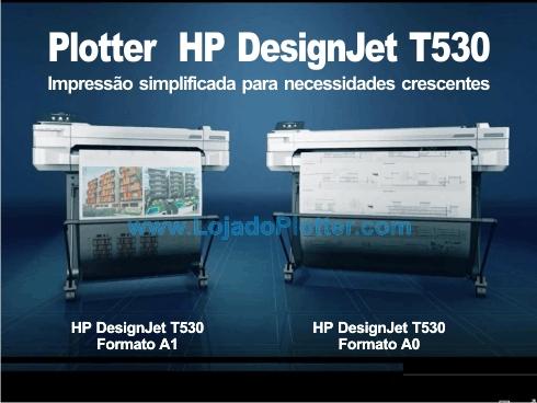 Impressora Plotter HP Designjet T530