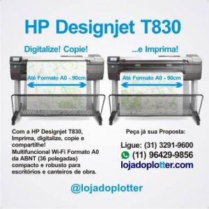 Plotter HP T830 Com Scanner