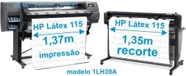 Modelo 1LH39A conjunto de Plotter de Recorte e Plotter de Impresso da HP Latex 115 - Soluo Completa de Plotter de Recorte e Impresso