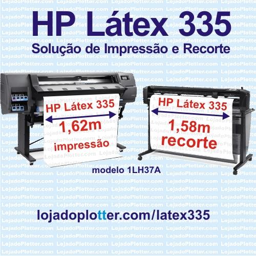 Este equipamento, cdigo 1LH37A, imprime at 162cm de largura (ou 64 polegadas) e recorta at 135cm de largura