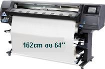 largura de impressão da impressora plotter Látex HP L360 - B4H70A